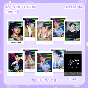 Tarjeta fotográfica de alta definición BT con SUGA, JIMIN, JIN, V, JHOPE y RM, tarjeta de álbum de productos de celebridades, tarjeta de felicitación. - Product Image 2