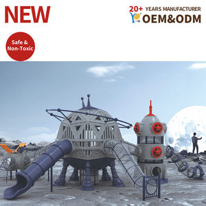 Équipements de jeux d'extérieur pour enfants |   Glissade sécurisée Alpha Planet Series |   Utilisation commerciale en extérieur, certifié CE, conception personnalisée - Product Image 2