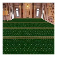 Tapis de prière de haute qualité pour églises royales, hôtels et salles de conférence, tapis en ruban tissé à la machine en nylon, tapis de mosquée musulman