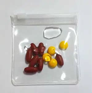 Banyak digunakan kelas medis plastik ukuran kecil obat ritsleting kemasan obat pengeluaran kedap udara EVA tas pil Ziplock