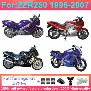Carenados de Motocicleta, Kits de Carrocería de Plástico para Zzr250 Zzr 250 1996-2007, Kit Completo de Carenado, Carrocería, Cubierta Zzr250 1996-2007 ABS - Product Image 1