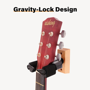 Support mural en bois pour guitare avec crochet à verrouillage automatique par gravité pour guitare, basse, violon, ukulélé - Instruments <span class=keywords><strong>de</strong></span> <span class=keywords><strong>musique</strong></span> - Product Image 4