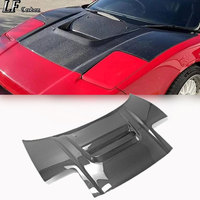 Nouveau capot en fibre de carbone pour Acura NSX 2002-2005 NSX-R NA2, couvercle avant ventilé noir, fixation par boulons, ajustement OEM vertical.