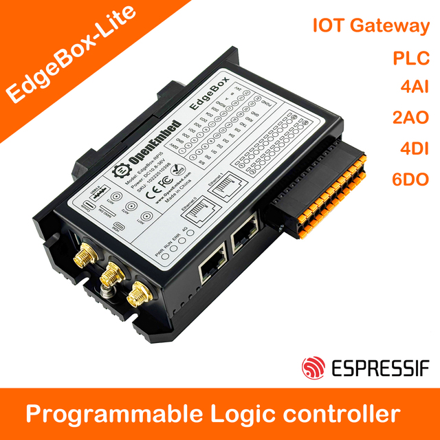 PLC Programming Logic Controller ESP32 Based Industrial Controls Embedded Automation Linux 4G WIFI LORA RS485 PAC Control System