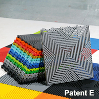 Dalles de garage modulaires 3D pour lavage de voitures sur mesure, à emboîtement rapide, en plastique épais et coloré, ventilées, pour detailing automobile
