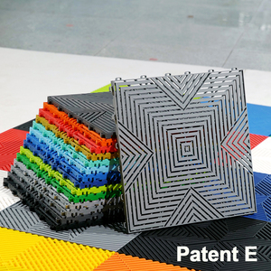 Tùy chỉnh rửa xe Modular 3D nhà để xe gạch bấm vào lồng vào nhau Heavy Duty dày đầy màu sắc nhựa lỗ thông hơi nhà để xe chi tiết sàn gạch - Product Image 2