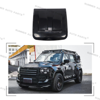 Accessoires de voiture, kit de carrosserie, capot moteur en alliage d'aluminium noir pour Jetour T2, couvre-moteur