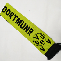 Écharpe de football personnalisée en jacquard tricoté, design acrylique, souvenir de cérémonie pour les fans d'équipes de football, saison d'automne