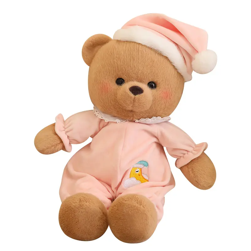 Urso de pelúcia fofo de pelúcia para meninas, bolsa OPP com rosa CPC, OEM/ODM, rosa, presente de dia dos namorados, ursinho de pelúcia de 40 cm