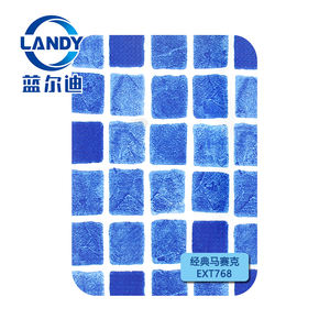 Mosaïque PVC 18x33 Revêtement de <span class=keywords><strong>piscine</strong></span> extensible Imperméable résistant au froid Revêtement de vinyle de <span class=keywords><strong>piscine</strong></span> imperméable pour l'installation de revêtement <span class=keywords><strong>hors</strong></span> <span class=keywords><strong>sol</strong></span> - Product Image 1