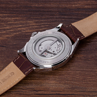 Jam Tangan Mewah Edisi Terbatas Dial Analog Tahan Air Mekanis Otomatis Gerakan MIYOTA Tali Kulit Baru