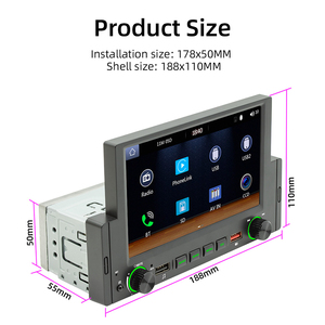6.2 inch âm thanh Xe Hơi Android 1 DIN xe stereo, duy nhất DIN tự động MP5 Máy nghe nhạc autoradio Máy nghe nhạc GPS navigation - Product Image 2