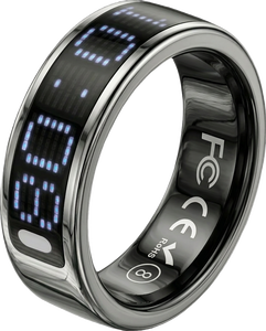 Stainless Steel Smart Health <b>Ring</b> for Android <b>Couples</b> Fitness Tracker Magnetic Charging IP68 Waterproof Sleek Design - Product Image 5