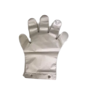 Gants en plastique jetables en Polyester d'épaisseur moyenne, vente en gros en chine