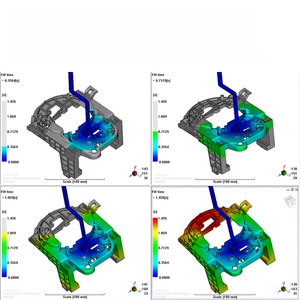 Ép phun nhựa 3D in cấu trúc tường mỏng hai màu ép phun xuất hiện thành phần chính xác bánh răng - Product Image 3