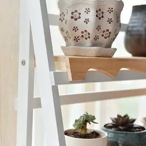 Vendita calda a tre strati pieghevole in legno cornice per vasi da fiori cornice in legno per interni ed esterni giardino
