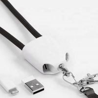 Cable de Carga USB-C 3A 60W con Correa de Nylon Trenzada 4 en 1, Carga Rápida y Transferencia de Datos para Accesorios de Teléfono
