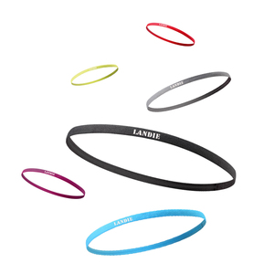 Diadema <span class=keywords><strong>Deportiva</strong></span> Elástica Delgada Antideslizante con Logotipo Personalizado, Diadema para el Cabello con Silicona para Deportes, Gimnasio, Yoga - Product Image 4