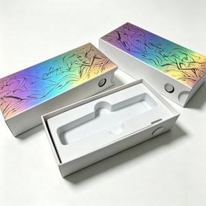 Cardboard Child Resistant Slide Drawer Box Custom Print And EVA Insert For Essential Oil Serum 5ml 10ml 15ml Vials Packaging - Product Image 6