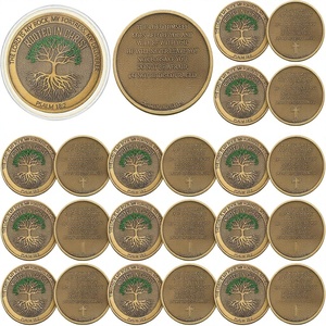 Siifert 20 Pezzi Monete con Design Croce Albero di Cristo, Gettoni 'Il Signore è la mia roccia', Divertenti Regali Cristiani, Gettoni Tascabili per la Preghiera - Product Image 4