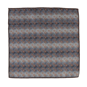 男士小号棕色花卉图案环保刺绣提花涤纶领带英伦风格婚礼手帕休闲 - Product Image 5