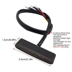摩托车改装11LED尾灯<span class=keywords><strong>12V</strong></span>刹车灯电动滑板车自行车刹车尾灯防水尾灯 - Product Image 2