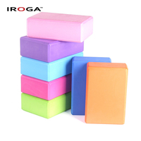 Brique de yoga Iroga Fitness en mousse EVA haute densité, durable, antidérapante, écologique, 3"x6"x9" (120g) pour la pratique du yoga