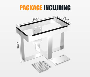 Acier galvanisé résistant à la corrosion solide remorque de <span class=keywords><strong>bateau</strong></span> camping caravanes Jerry support de bidon de gaz sans perçage - Product Image 6