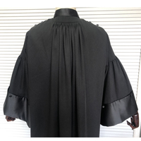 Robe de juge noire sur mesure de luxe Toga