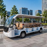 Bus électrique touristique 17 places 72V 150AH 7.5KW Autonomie 90-100km pour station balnéaire, site touristique, parc
