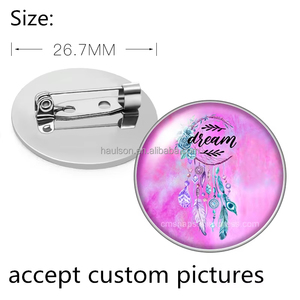 <span class=keywords><strong>Broche</strong></span> photo personnalisée professionnelle, badge rond en acier inoxydable, étiquette en métal époxy avec épingle ou boucle papillon, accessoires vestimentaires - Product Image 6