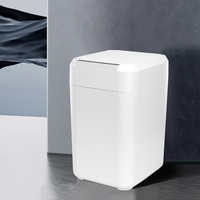 Poubelle intelligente à ouverture automatique - Portable en ABS, ouverture électronique par le haut pour la maison et le bureau, sans contact et anti-odeurs