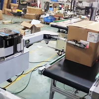 Système d'étiquetage intégré ultra-compact, imprimante d'étiquettes à transfert thermique, applicateur d'étiquettes automatique