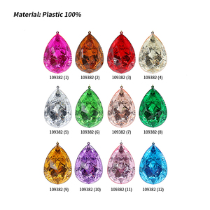 Thiết kế mới <span class=keywords><strong>Acrylic</strong></span> kích thước lớn nước thả hình dạng mặt dây chuyền trang trí nhà Quà Tặng Xmas cây treo trang trí Giáng sinh trang trí nguồn cung cấp - Product Image 5