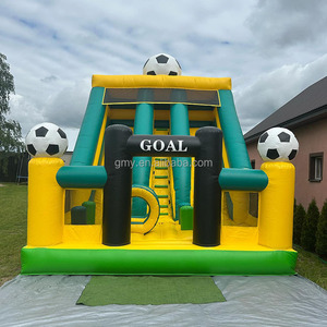 <span class=keywords><strong>Château</strong></span> <span class=keywords><strong>gonflable</strong></span> de football à double voie commercial Dmuchana Zjezdzalnia toboggan de <span class=keywords><strong>château</strong></span> <span class=keywords><strong>gonflable</strong></span> avec souffleur d'air - Product Image 1