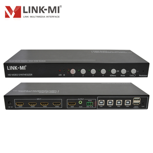 Commutateur KVM 4x1 <span class=keywords><strong>HDMI</strong></span> Quad Multi-Viewer 4K60Hz avec <span class=keywords><strong>4</strong></span> <span class=keywords><strong>entrées</strong></span> et <span class=keywords><strong>1</strong></span> <span class=keywords><strong>sortie</strong></span>, commutation transparente sans écran noir - Product Image 1