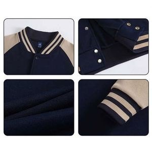 Hot Sale Stand Collar Sweatshirts for Men Fleece Varsity Jackets Coat Logo Shirts Women Jacket Baseball Jersey - Product Image 6