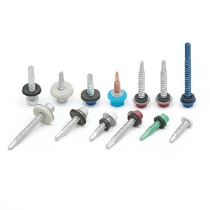 Bán buôn Tùy chỉnh màu din7504 Tek vít mạ kẽm Hex đầu kim loại tự khoan lợp vít Sơn đầu - Product Image 2