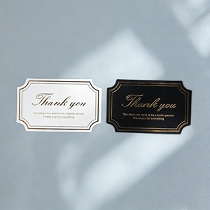 Etiquetas Adhesivas Rectangulares de Papel Dorado con Mensaje de Agradecimiento, Etiquetas Personalizadas para Empaquetado Comercial, Venta al Por Mayor - Product Image 6