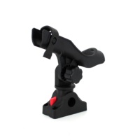 Support de canne à pêche avec poteau réglable et fixation verrouillable