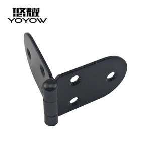 Charnière à bascule Yuyao 84x30x1.5mm en fer noir électrophorétique pour porte de meuble, connecteur de porte pliante - Product Image 3