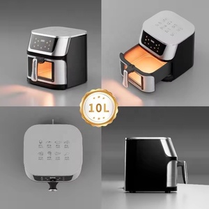 OEM/ODM nuova friggitrice ad aria 2024 8L 10L friggitrice elettrica multifunzione digitale con finestra visibile freidora de aire - Product Image 3