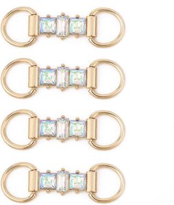 Pcs Crystal Bikini Connectors Metal Buckle <b>Bra</b> Swimwear Connectors Clips For DIY Clothes Shoe Bag Decoration - Product Image 1