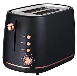 Evergreen toaster 2 fatias, torradeira de aço inoxidável com tela lcd colorida, 7 configurações de sombra de pão, 1.4 ''extra larga
