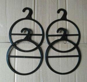 X041 Plastic Sjaal Hanger Cirkel Rekken Houders Ronde Enkele Ring Met Haak Display <span class=keywords><strong>Loop</strong></span> Hanger - Product Image 2