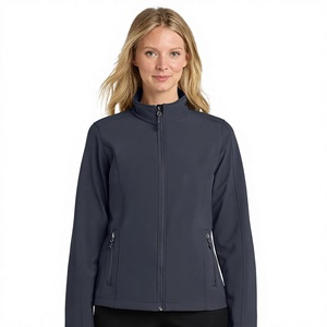 Chaqueta Softshell para Mujer, Cortavientos, Resistente al Agua, con Cierre Completo, para Senderismo al Aire Libre, Informal, Ligera y Elástica - Product Image 1