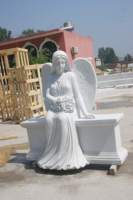 Monuments funéraires américains modernes en pierre sur mesure |   Statues d'anges pour tombes et designs de mausolées en marbre