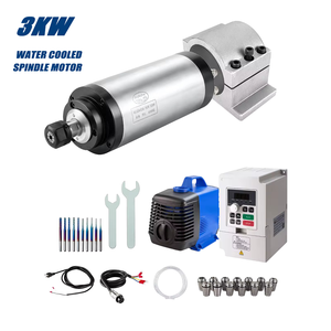 Nouveau Kit Moteur de Broche CNC Refroidi par Eau Zhong Hua Jiang 3KW ER20 100mm 220V/380V avec Roulement, Jusqu'à 18000 tr/min pour Routeur, Gravure et Perçage - Product Image 1