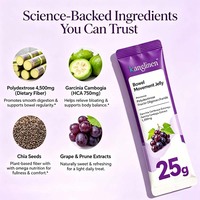 Gelée OEM pour le transit intestinal, saveur raisin, avec Polydextrose, Extrait de Garcinia Cambogia 1282mg pour une digestion fluide et une régularité optimale