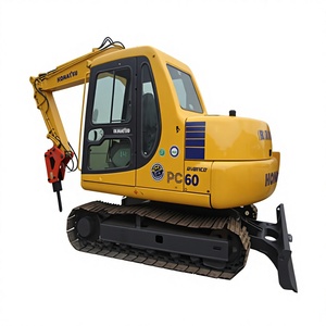 Excavadora de cadenas usada KOMATSU PC60-7 de 6 toneladas, miniexcavadora hidráulica con motor 4D95LE en venta - Product Image 1